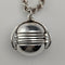 Vintage sterling silver expandable photo pendant with thick sterling silver necklace, 47g