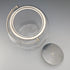 Vintage British Biscuit Barrel, Etched Glass, Silver Plated Lid