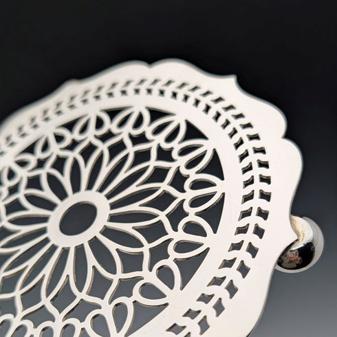 復古英國銀盤三腳架,Trivet,Man Co