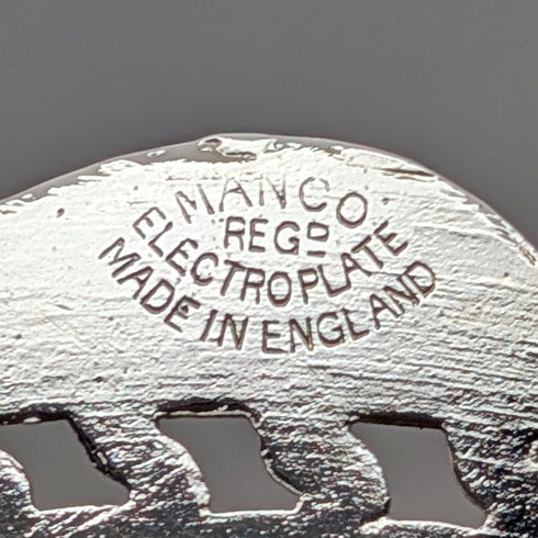 復古英國銀盤三腳架,Trivet,Man Co