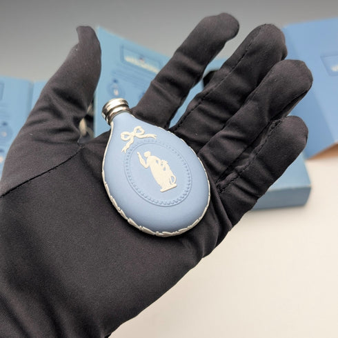 英國復古 Wedgwood Jasperware 香水瓶一對(紙盒包裝)