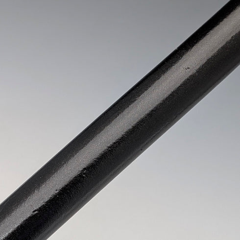 1897 年英國古董黑軸 L 型牛角柄純銀裝飾手杖 84 厘米