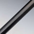 1920 British antique black shaft curved handle pure silver decorated walking stick 84cm