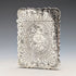 1863 British antique floral engraved sterling silver card case, 57g, Hillard & Thomason