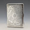1896 British antique sterling silver double door card case 120g George Unite Very good condition