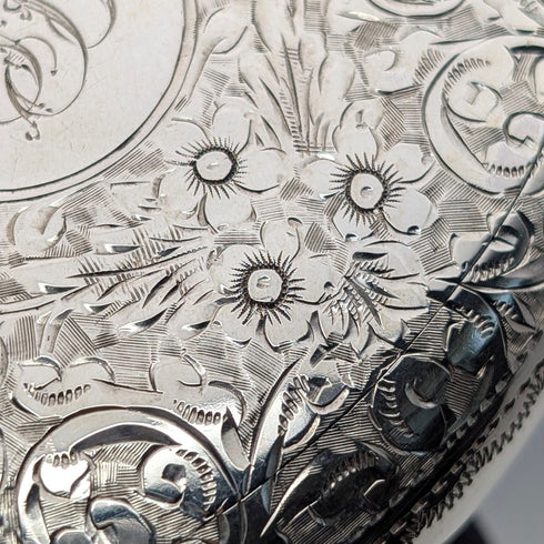 1912 年英國古董純銀鵝卵石形鼻煙盒 85 克 John Rose 狀況極佳