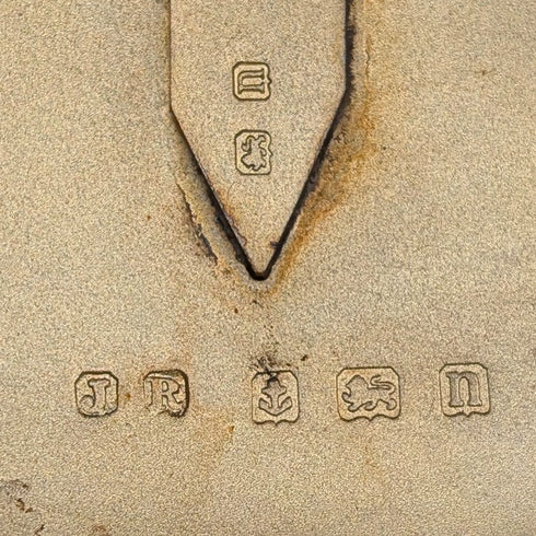 1912 年英國古董純銀鵝卵石形鼻煙盒 85 克 John Rose 狀況極佳