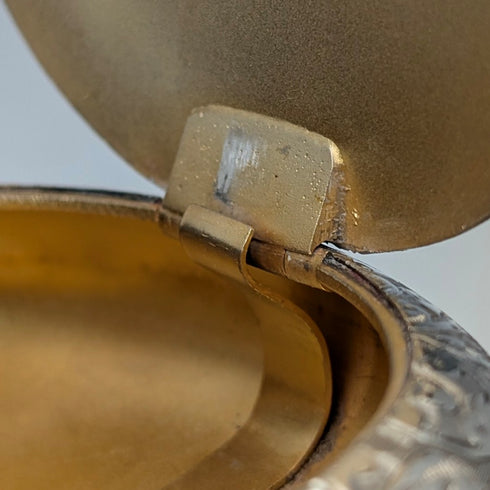 1912 年英國古董純銀鵝卵石形鼻煙盒 85 克 John Rose 狀況極佳