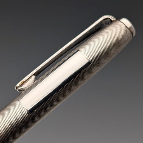 1974 British Yard O' Red Sterling Silver Push-Pull Pencil in Case