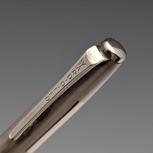 1974 British Yard O' Red Sterling Silver Push-Pull Pencil in Case