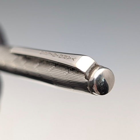 1975 British Yard O' Red Sterling Silver Push-Pull Pencil in Case