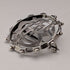 Antique sterling silver monogrammed round brooch
