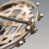 Antique sterling silver monogrammed round brooch