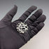 Antique sterling silver monogrammed round brooch