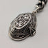1909 British antique sterling silver Albert chain 50g basket fob