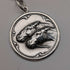 Circa 1900 British antique sterling silver Albert chain 51g horse medal fob