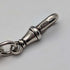 Circa 1900 British antique sterling silver Albert chain 51g horse medal fob