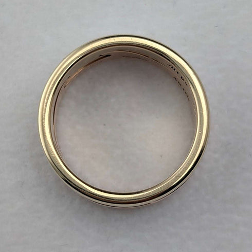 Nordic Georg Jensen 2-row fusion K18 gold ring 8.8g (size 9-10) ring with case