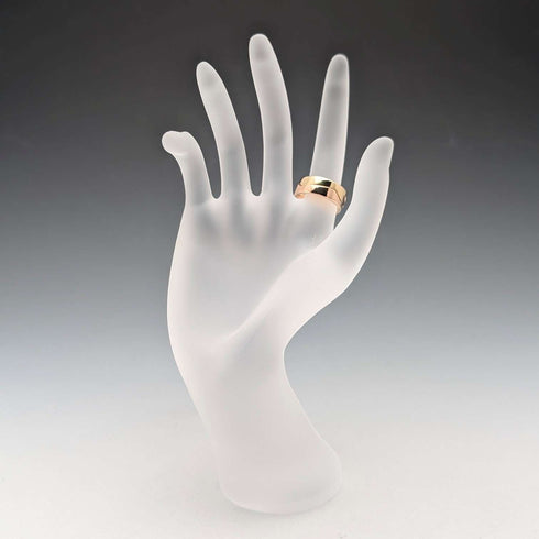 Nordic Georg Jensen 2-row fusion K18 gold ring 8.8g (size 9-10) ring with case