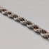 British vintage sterling silver twisted chain necklace 15g