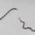 British vintage sterling silver twisted chain necklace 15g