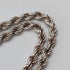 British vintage sterling silver twisted chain necklace 15g