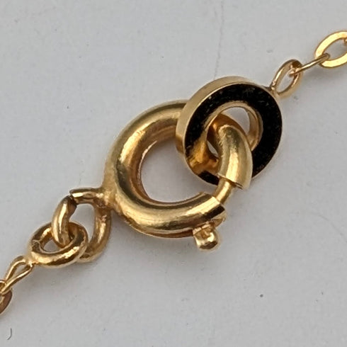 ヴィンテージ ロールドゴールド&ピンクコーラル ペンダント ネックレス