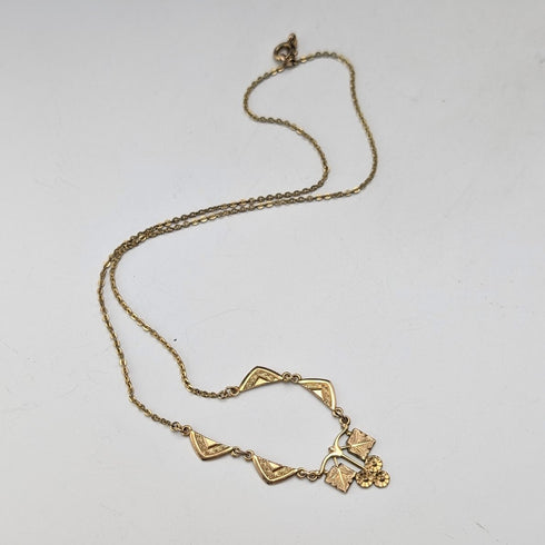 古董美國卷金項鍊 Speidel Friedrich