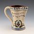 Antique British Mottoware Jug, Beige
