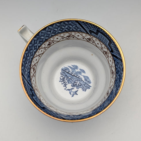 英国ヴィンテージ ブルーウィローパターン カップ&ソーサー Booths