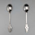 1967 Dutch Vintage Continental Silver Teaspoon Pair, Total 22g