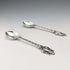 1967 Dutch Vintage Continental Silver Teaspoon Pair, Total 22g
