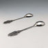 1967 Dutch Vintage Continental Silver Teaspoon Pair, Total 22g