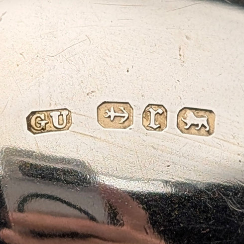 1891年 英国アンティーク 純銀製アポストル ティースプーン6本セット 計50g ケース入 George Unite