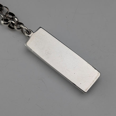 1977 年英國不列顛尼亞銀禧紀念錠吊墜和超厚純銀鍊,共重 45.5 克