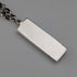 1977 British Britannia Silver Jubilee Ingot Pendant & Extra Thick Pure Silver Chain, 45.5g in total