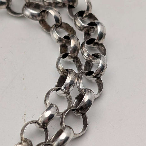 1977 British Britannia Silver Jubilee Ingot Pendant & Extra Thick Pure Silver Chain, 45.5g in total