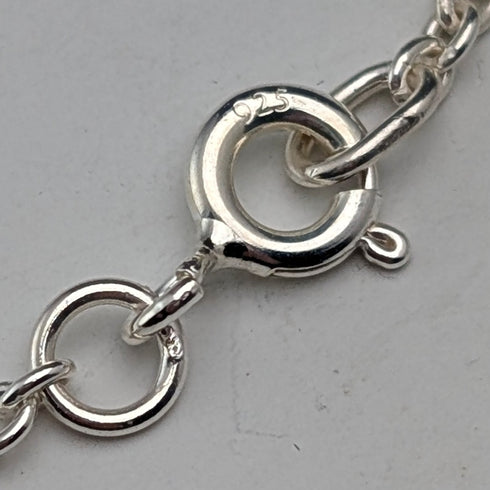 1977 British Sterling Silver Jubilee Ingot Pendant & Sterling Silver Chain Total 19.3g RPB