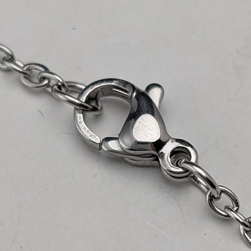 ヴィンテージ 純銀製 小型ルーペ 虫眼鏡 ペンダント ネックレスチェーン付