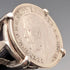 British vintage 3 pence silver coin sterling silver signet ring (size 19)