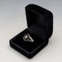 1987 British vintage sterling silver signet ring with onyx (size 20)