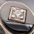 1987 British vintage sterling silver signet ring with onyx (size 20)
