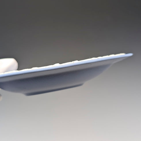 英國復古韋奇伍德碧玉餐具一對淡藍色