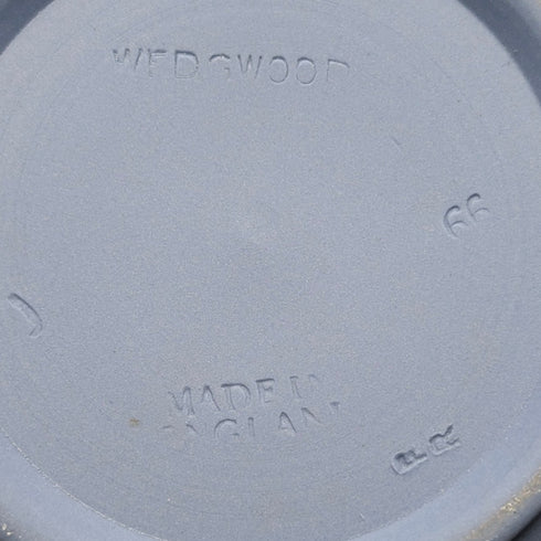 British vintage Wedgwood Jasperware vase in pale blue