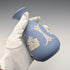 British vintage Wedgwood Jasperware vase in pale blue