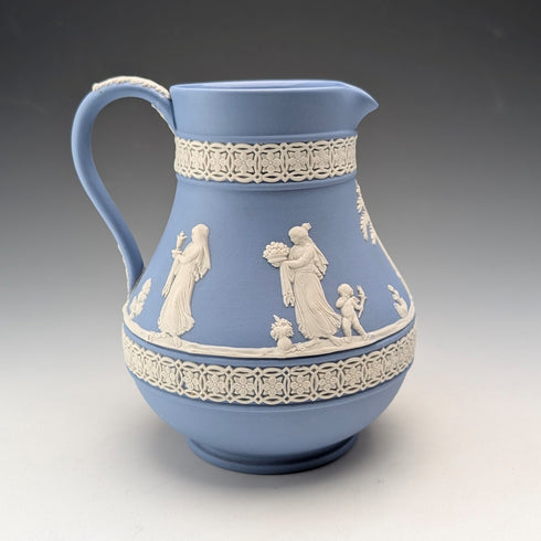 英國復古 Wedgwood Jasperware 淡藍色水壺