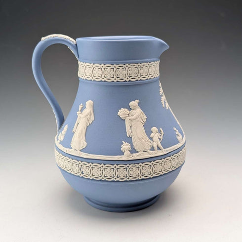 英國復古 Wedgwood Jasperware 淡藍色水壺