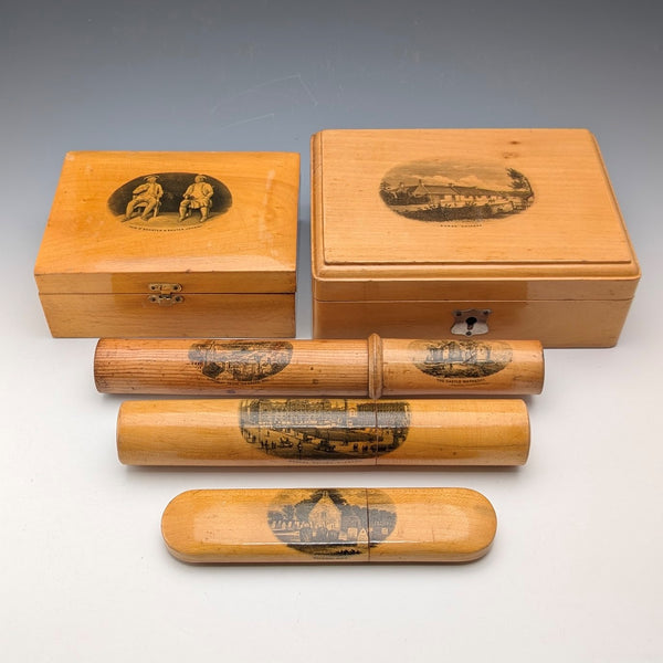 5 件維多利亞晚期英國古董木製櫥櫃