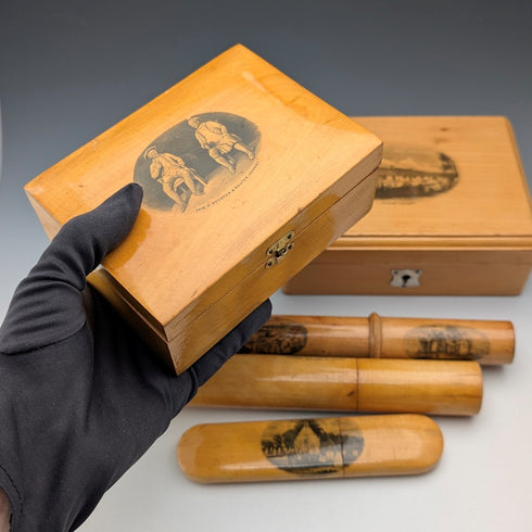 5 件維多利亞晚期英國古董木製櫥櫃