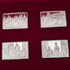 1977 British sterling silver jubilee ingot set of 25, 641g total, in wooden box, John Pinches